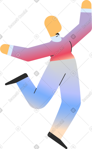 Person jumping PNG, SVG