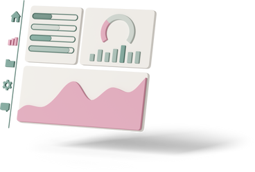 admin panel interface with infographics and charts в PNG, SVG