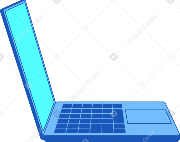 laptop opened PNG, SVG