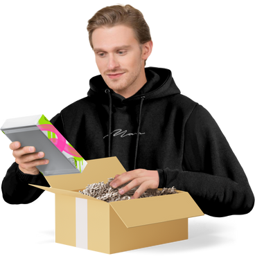 man with box PNG, SVG