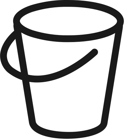 bucket Illustration in PNG, SVG