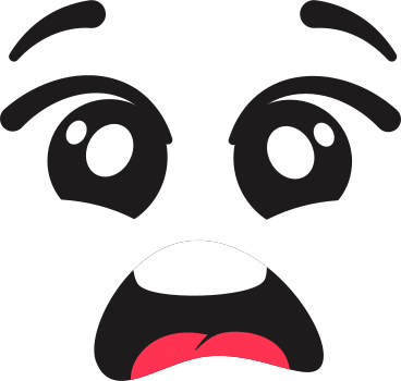 fearful emotion PNG, SVG