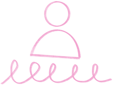 pink user icon with text PNG, SVG