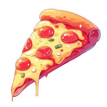 Кусок пиццы в PNG, SVG