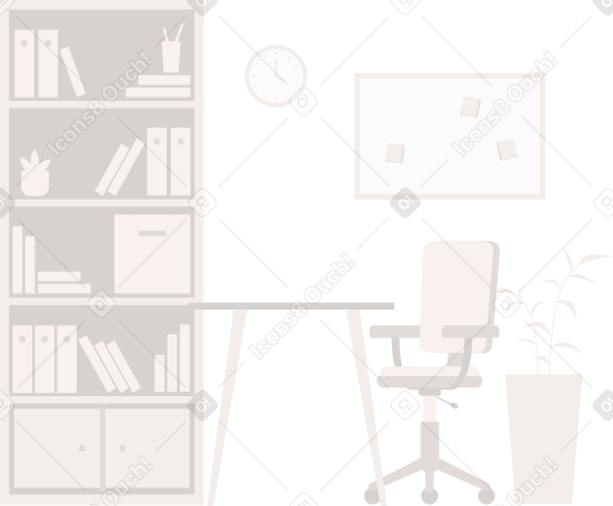 background office Illustration in PNG, SVG