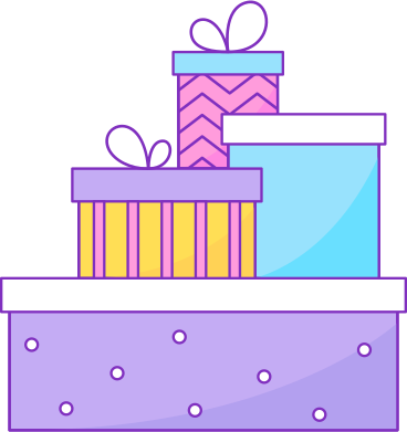 Weihnachtsgeschenke in kartons PNG, SVG