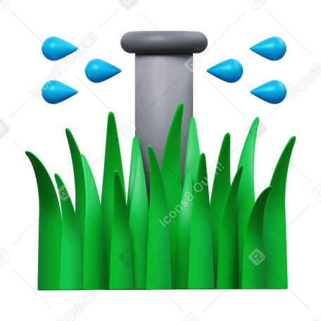 3D garden sprinkler PNG、SVG