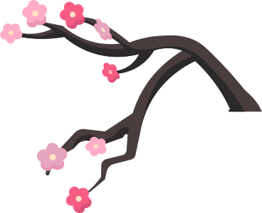sakura branch PNG, SVG