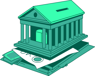 stack of banking objects PNG, SVG