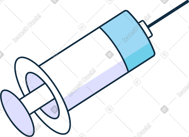 medical syringe with medicine PNG, SVG