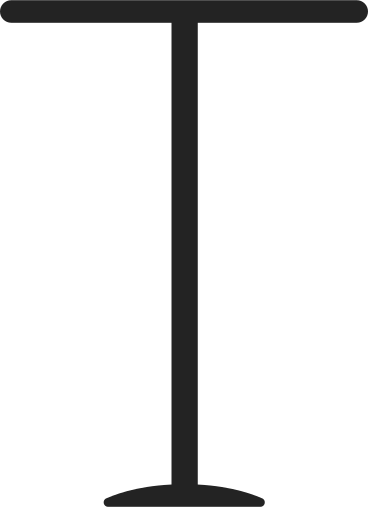 black bar table PNG, SVG