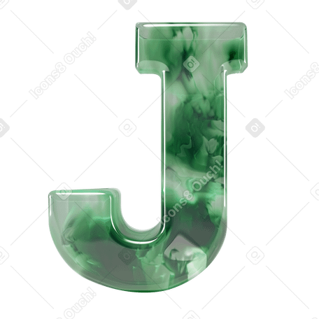 Мраморная буква j в PNG, SVG