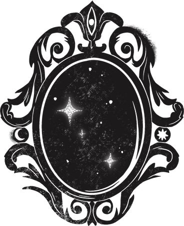 Scrying mirror PNG, SVG