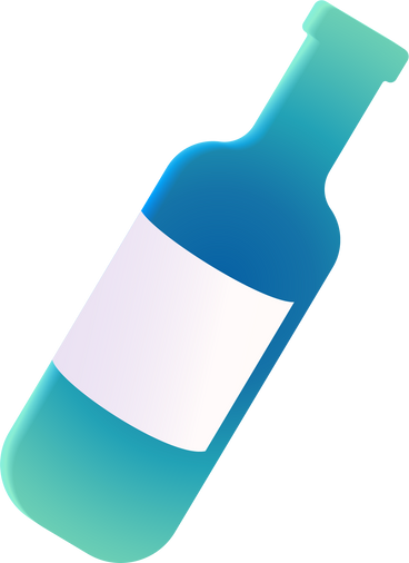 green glass bottle PNG, SVG