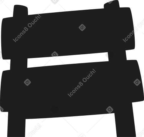 shadow of roadblock Illustration in PNG, SVG