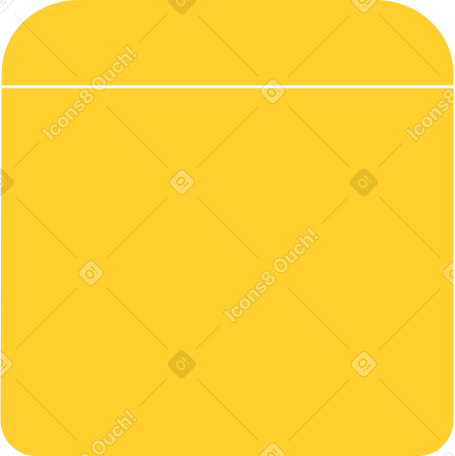 yellow padded ottoman chair PNG, SVG