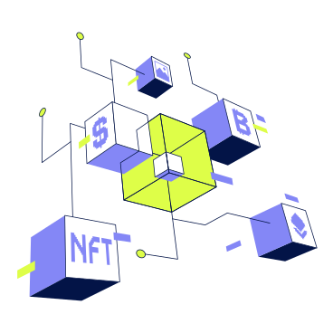 Blockchain technology, cryptocurrencies and NFT PNG, SVG
