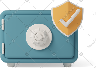 Safe with protective shield PNG, SVG