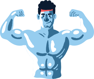 strong man PNG, SVG