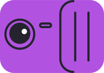 small purple camera PNG, SVG