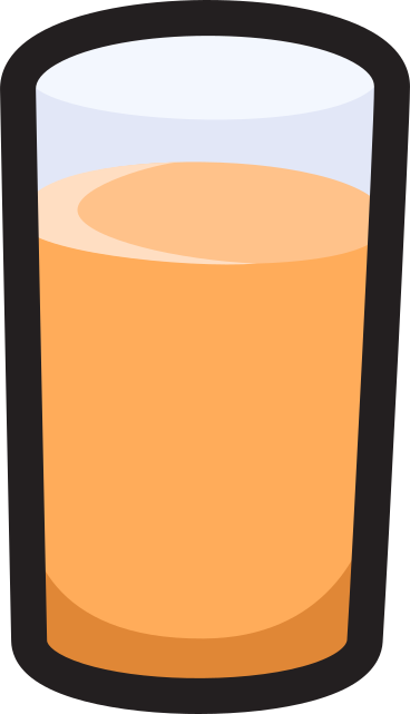 Glass of juice PNG, SVG