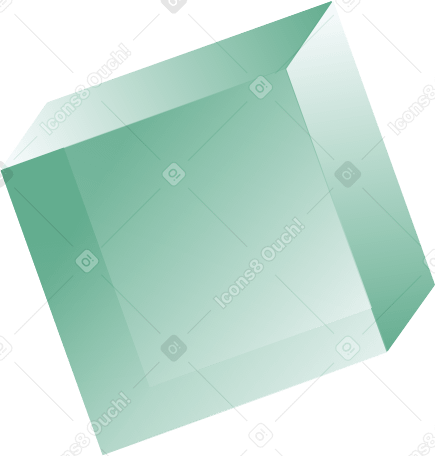 cube in projection PNG, SVG
