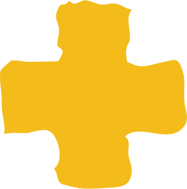 Yellow cross shape PNG、SVG