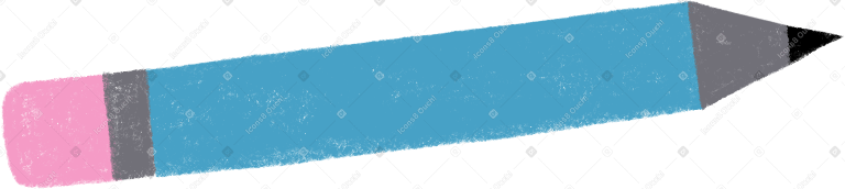 blue pencil Illustration in PNG, SVG
