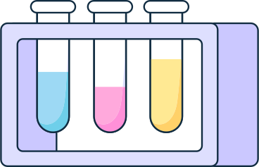 stand with three test tubes PNG, SVG
