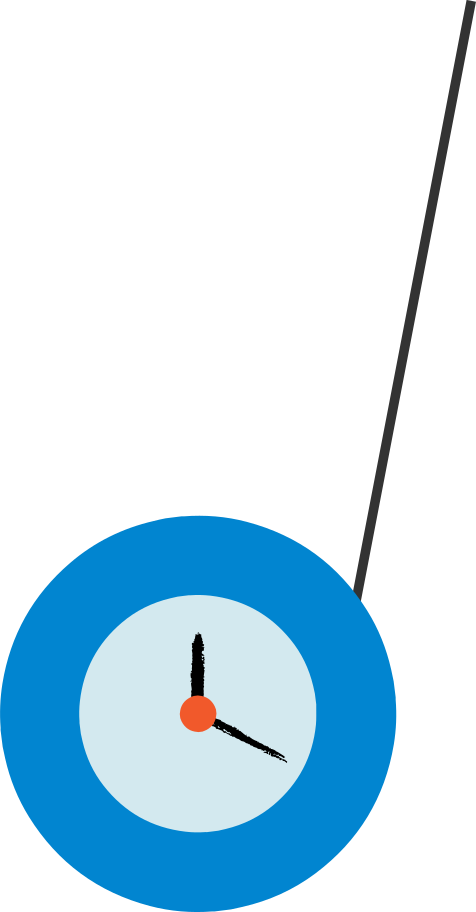 yo-yo clock Illustration in PNG, SVG