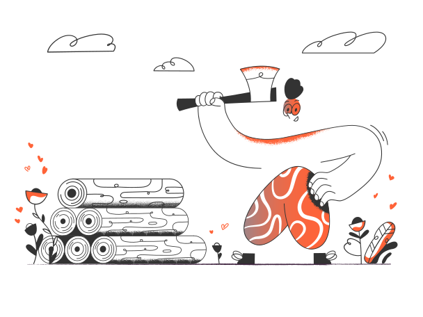 Woodcutter PNG, SVG