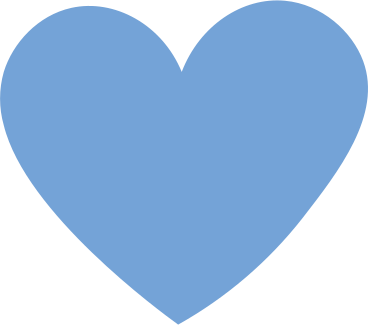 Blue heart PNG、SVG