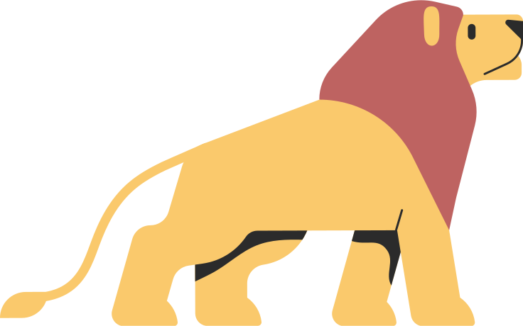Illustrations vectorielles Lion