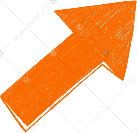 orange arrow PNG, SVG