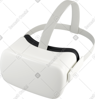 White vr headset top view PNG, SVG