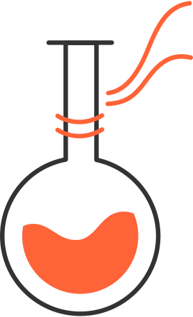 flask laboratory Illustration in PNG, SVG