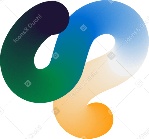 multicolored wavy patch PNG、SVG