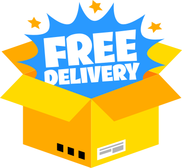 lettering free delivery in box text PNG, SVG