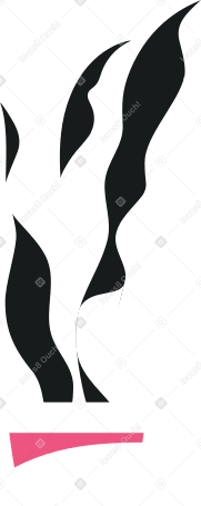 Цветок щучий хвост в горшке в PNG, SVG