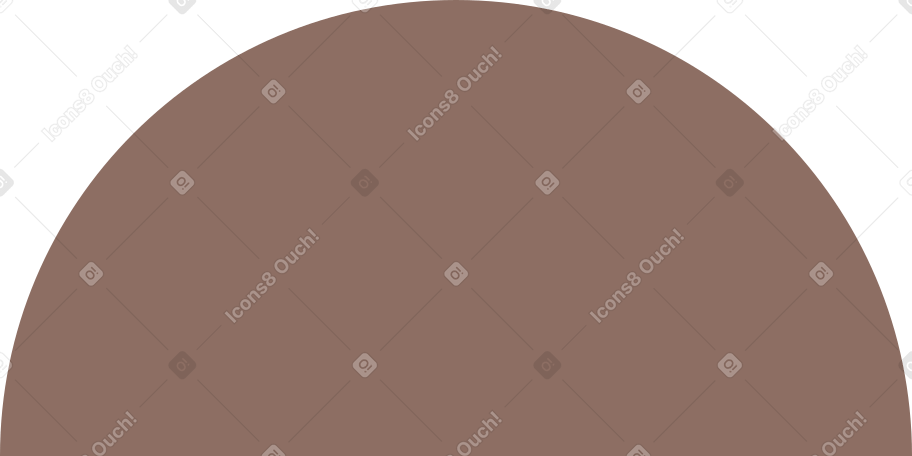 semicircle brown Illustration in PNG, SVG
