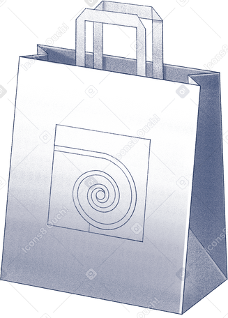 paper bag with logo PNG, SVG