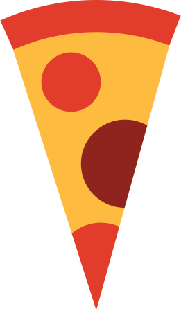 Illustration part de pizza aux formats PNG, SVG