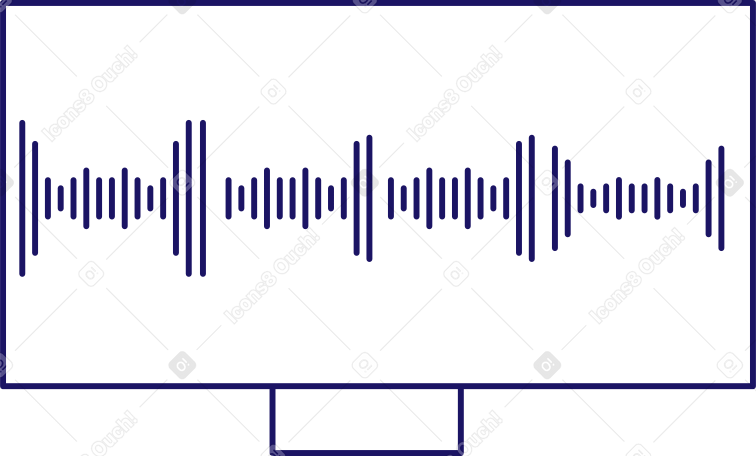 monitor with sound bar PNG, SVG