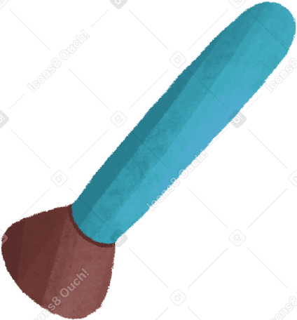 blue makeup brush в PNG, SVG