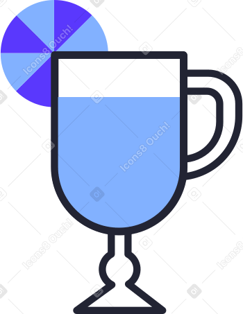 cocktail Illustration in PNG, SVG