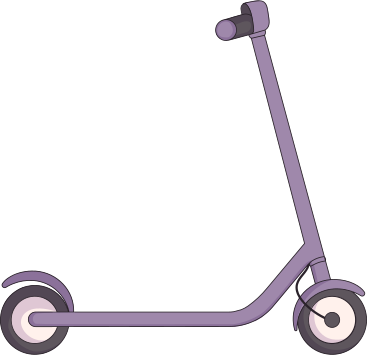 gray two wheel electric scooter PNG, SVG