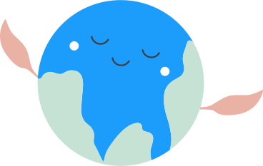 Planet erde mit einem lächeln PNG, SVG