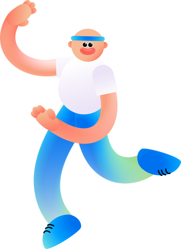 Man standing with raised hand PNG, SVG