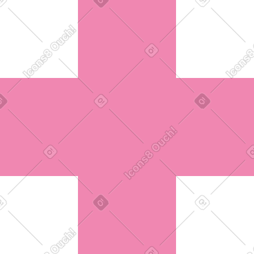 Pink cross PNG, SVG