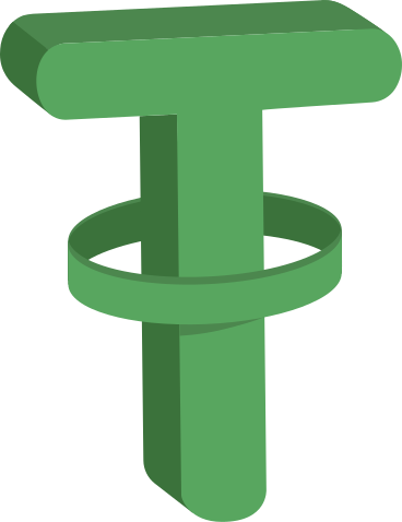 Tether-symbol PNG, SVG
